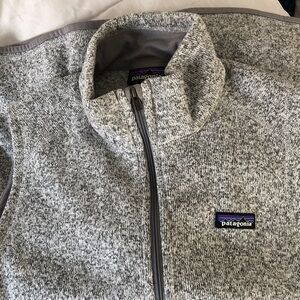 Patagonia Heathered Gray Zip-Up Sweater Vest Women’s